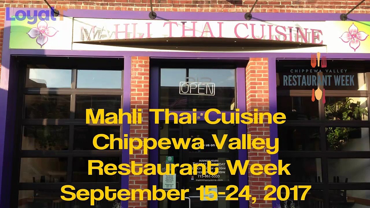 Mahli Thai - Chippewa Valley Restaurant Week - Eau Claire WI - Sept 2017