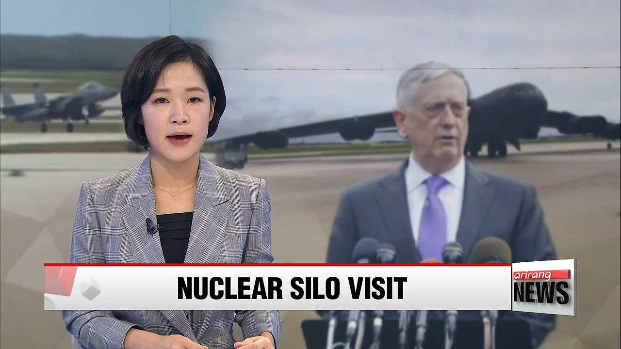 Pentagon chief visits U.S. base housing nuclear-capable bombers and ballistic missiles