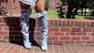 Diy Kim Kardashian Jean Boots