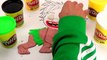 How to Draw The Good Dinosaur Spot with PlayDoh - Learning Colors with Arlo T-Rex for Disney Kids