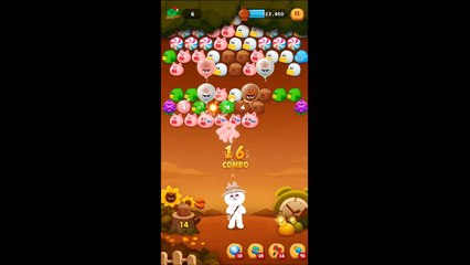 LINE バブル2　STAGE 718　黄金コニー　アイテムあり　×1.5　Gold Cony　LINE BUBBLE 2