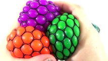 Learn Colors with Squishy Mesh Stress Balls full of SLIME for Toddlers, Kids and Preschool Children