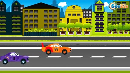 Racing cars adventures vehicles kids videos compilation Cartoons for children Part 3