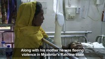 Rohingya lives and limbs shattered by mines at Myanmar frontier