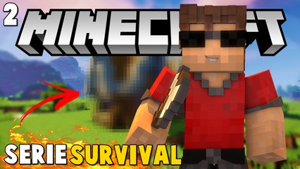 Minecraft- Serie Survival - Construindo primeira Casa Medieval =)