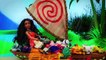 Moana The New Disney Princess Goes in Rain Storm Hurricane + Maui Dolls Pua and Heihei DisneyCarToys