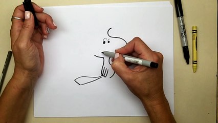 How To Draw Woodstock from the Peanuts - quick step by step lesson - Easy! | DoodleDrawArt!