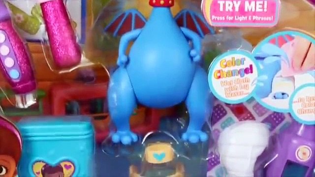 Doc McStuffins Stuffy Doctor Kit Color Change Cast Play-Doh Dragon Pink Eye DisneyCarToys
