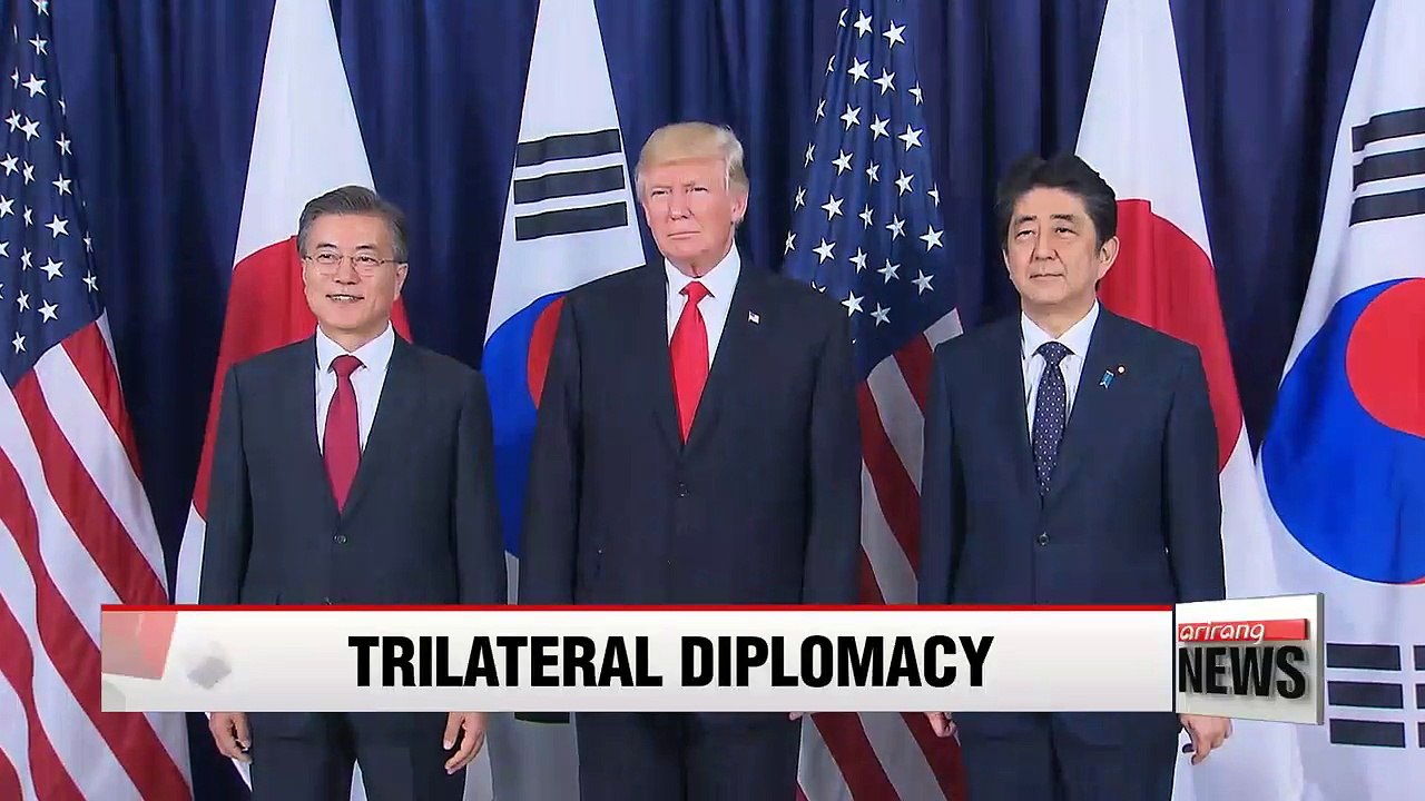 Blue House confirms talks are underway for S. Korea, U.S., Japan summit in New York next week; Trump's Seoul visit in No