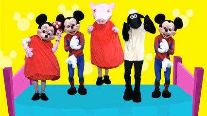 5 Little Mickey Jumping on the Bed | SuperHero Emi TV | Superhero Nursery Rhymes | Finger Family