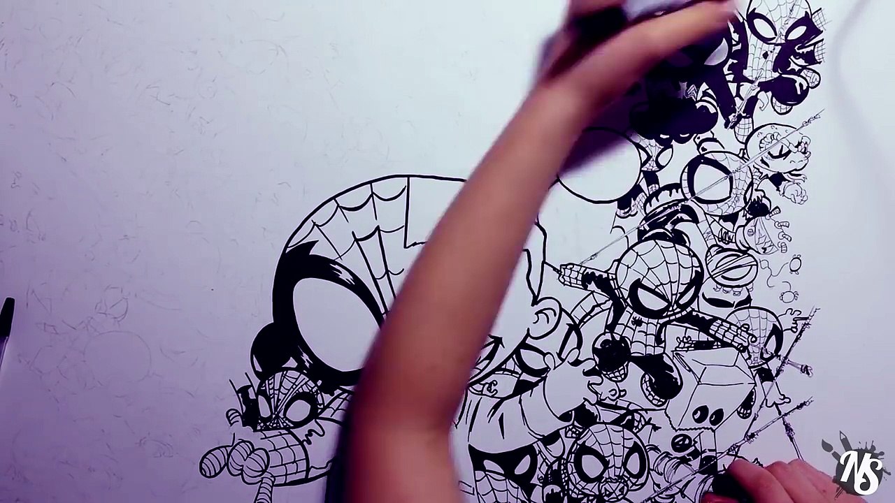 Spiderman Marvel Cartoons Drawing Rysunek