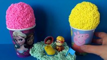 Play Foam Surprise Eggs ICE CREAM Cup Surprise Toys | Disney Princess Elsa Paw Patrol Peppa Pig