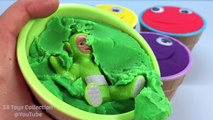 Play Doh Ice Cream Smiley Face Surprise Cups Teletubbies Tinky Winky Dipsy Laa Laa Po Noo Noo Toys