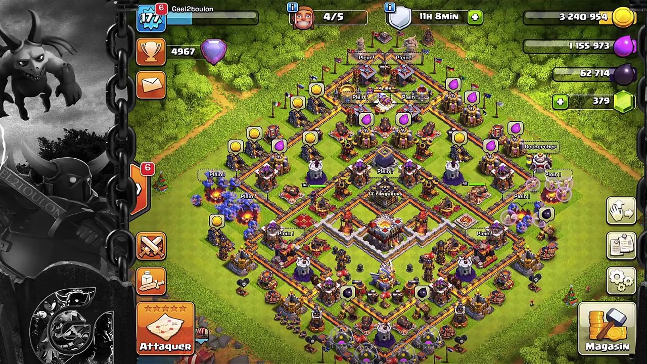 Clash Of Clans / ASTUCE!! COMMENT AVOIR LE DOUBLE CANON MAX ?
