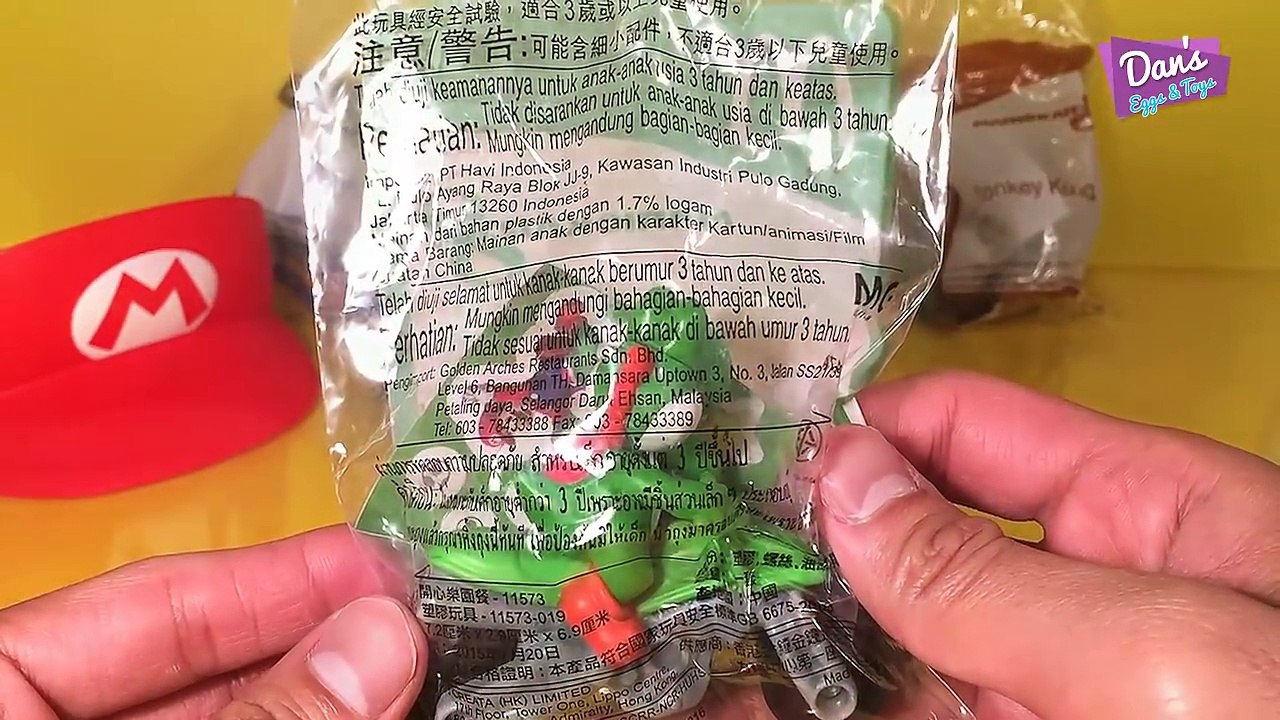 MARIO KART 8 McDONALDS HAPPY MEAL TOY SET - MARIO LUIGI YOSHI DONKEY KONG BOWSER