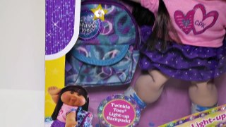 Cabbage Patch Kids Light-Up Backpack & Shoes Twinkle Toes Skechers Toy Adoption Doll new