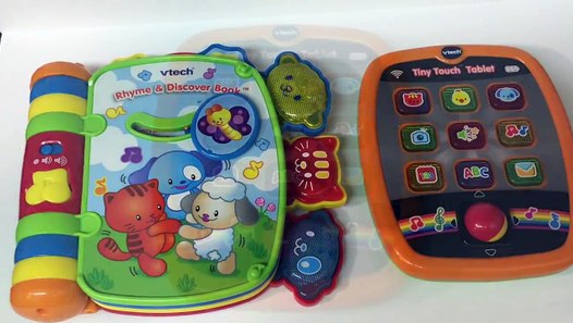 Vtech Rhyme and Discover Book, Vtech Tiny Touch Tablet - Vidéo Dailymotion
