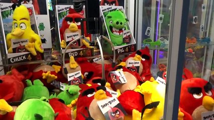 Winning Angry Birds Movie Plush From the Claw Machine!