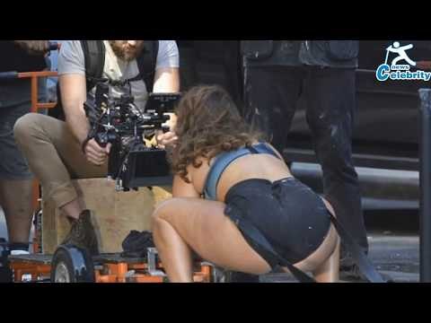 Ashley Graham strips to her underwear as she takes to the street for revealing photo shoot