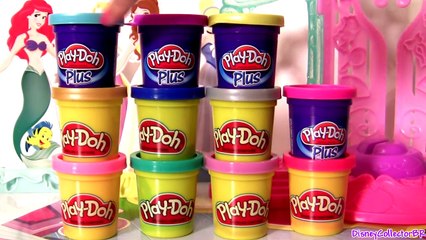 Play Doh Plus Design a Dress Ballroom Disney Princess Belle Ariel Rapunzel Cinderella DIY play dough