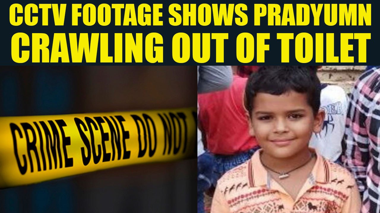Gurugram school incident : CCTV footage shows b...