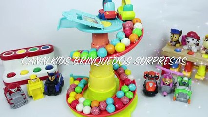 Les meilleures enfants les couleurs pour apprentissage patrouille patte vidéo patrouille canine portugais gumballs toyk