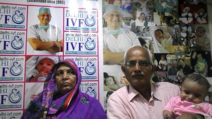 A 63 years old lady become mother at Delhi IVF