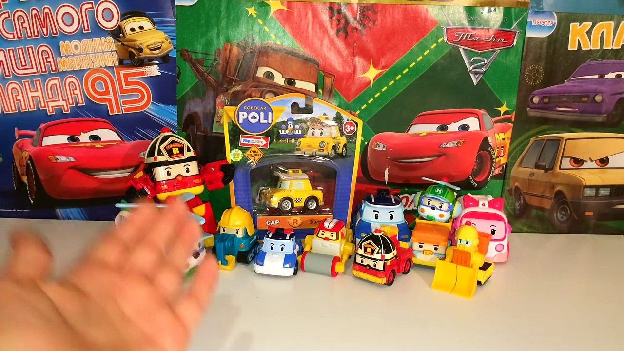 Робокар Поли машинка Кэп на русском языке. Unboxing Roboсar Poli Cars Toys