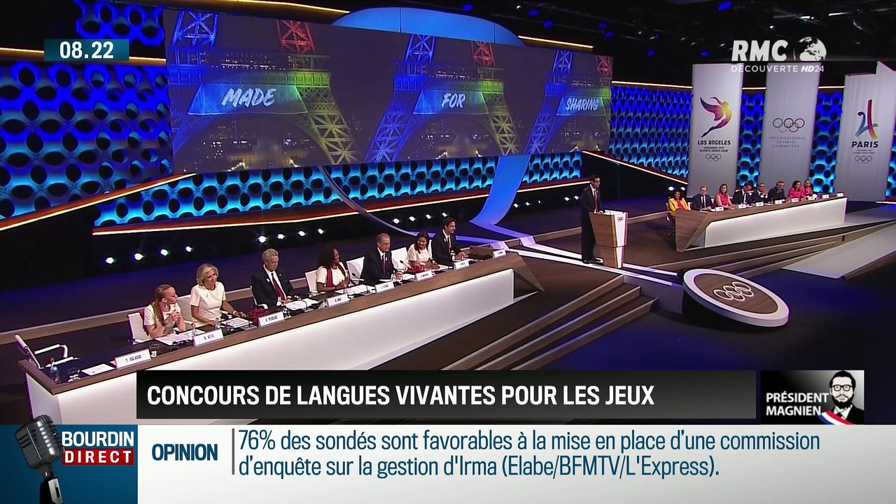 Président Magnien ! : Concours de langues vivantes pour les Jeux Olympiques - 14/09