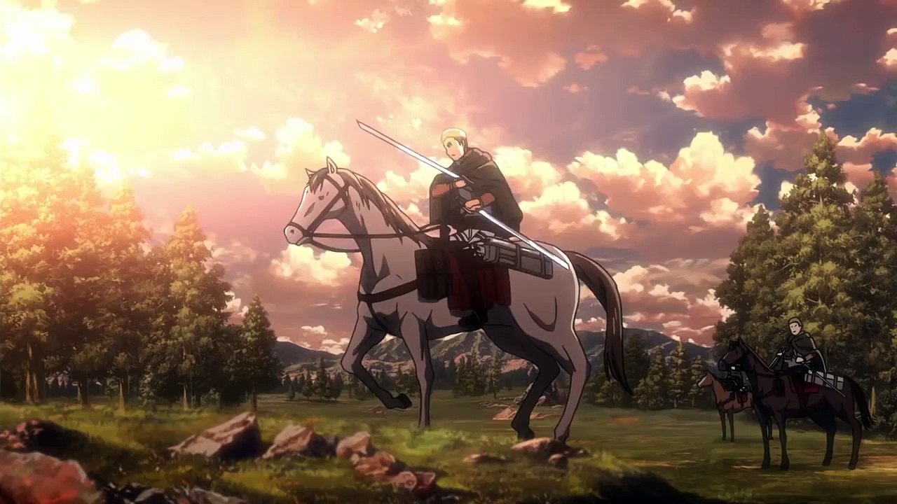 進撃の巨人 36話 エルヴィン団長の奮闘顔 Attack on Titan
