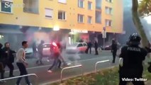 Moskova taraftarları ve polis arasında çatışma