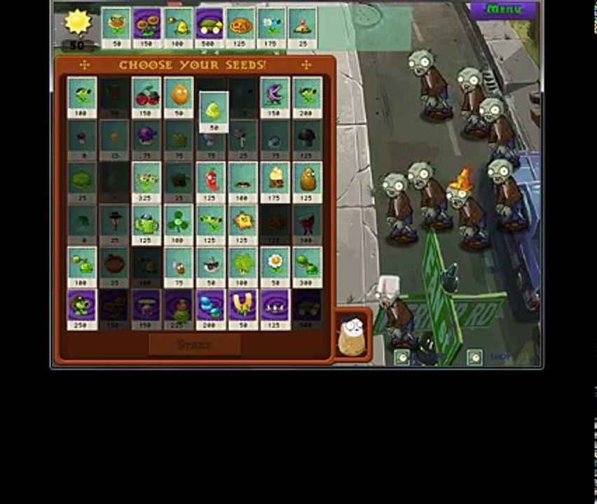 Et Canon épi pois plantes contre zombi des morts-vivants Mod gameplay gatling