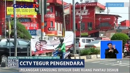CCTV Tegur Pelanggar Lalu Lintas di Depok