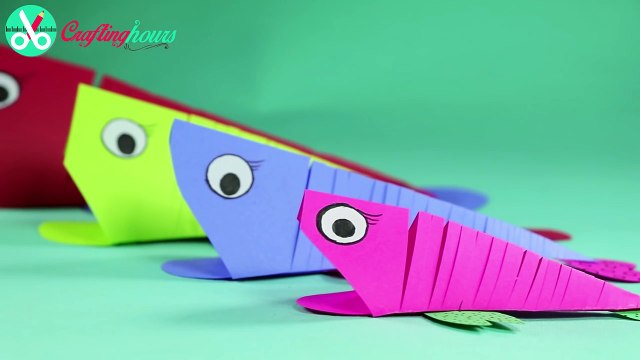 Paper Crafts for Kids - Easy Paper Fish Crafts DIY Tutorial