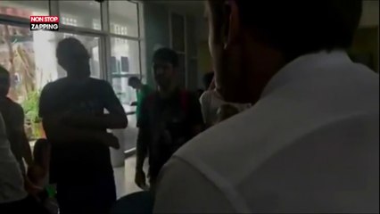 Ouragan Irma : un sinistré s'emporte contre Emmanuel Macron et les journalistes (vidéo)