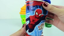 LEARN COLORS PLAYDOH ICE CREAM TOYS SURPRISES SPIDERMAN HULK MINNIE MOUSE BEST LEARNING VIDEO FOR CH