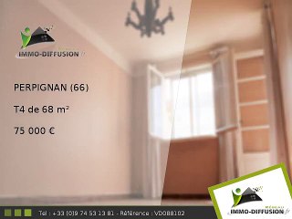 T4 A vendre Perpignan 68m2 - 75 000 Euros