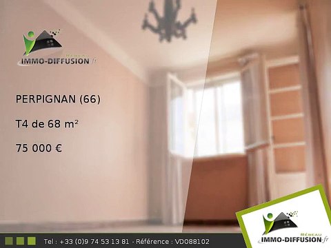 T4 A vendre Perpignan 68m2 - 75 000 Euros