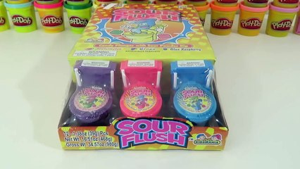 Kidsmania Sour Flush Toilet Bowl Candy Plunger with Blue Raspberry, Watermelon, & Grape Powder Dip!