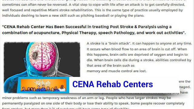 Miami Physiotherapy - Cena Rehab Center (305) 595-2053