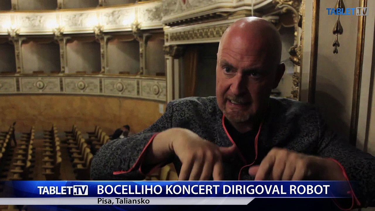 Koncert tenoristu Bocelliho s orchestrom dirigoval robot