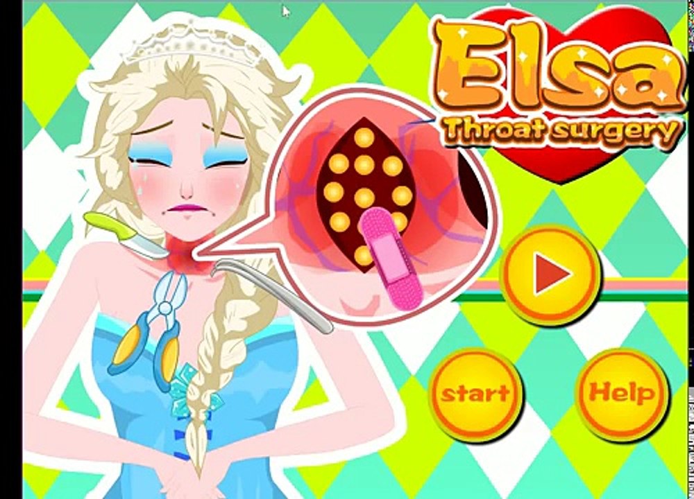 Elsa Throat Surgery - Frozen Queen Game - Doctor Game For Kids