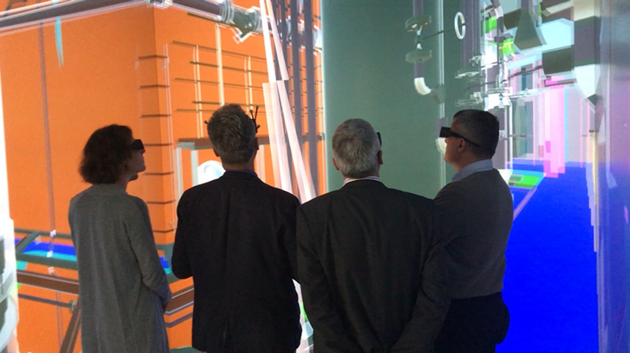 Visite virtuelle de la salle des machines d'un paquebot