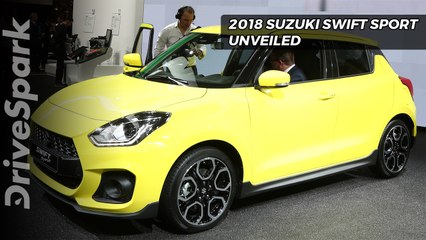 Descargar video: 2018 Suzuki Swift Sport Unveiled - DriveSpark