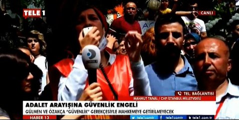 Canlı yayındaki milletvekiline polis müdahalesi