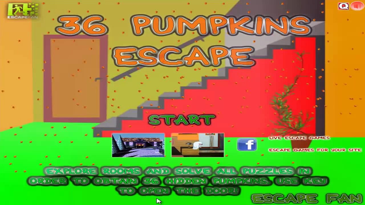 36 Pumpkins Escape Walkthrough /Escape Fan
