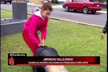 Cámaras registran violentos enfrentamientos entre mujeres en la vía pública