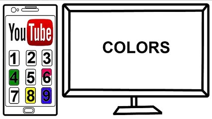 Couleur Téléphone coloration Livre et dessin pour enfants apprentissage Comment à peindre avec coloré