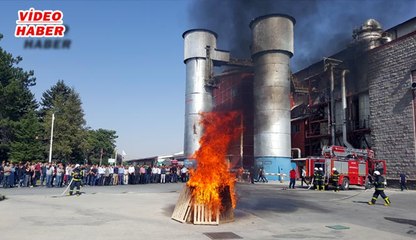 (14 Eylül 2017) KAYSERİ ŞEKER’DE  ACİL DURUM VE YANGIN TATBİKATI
