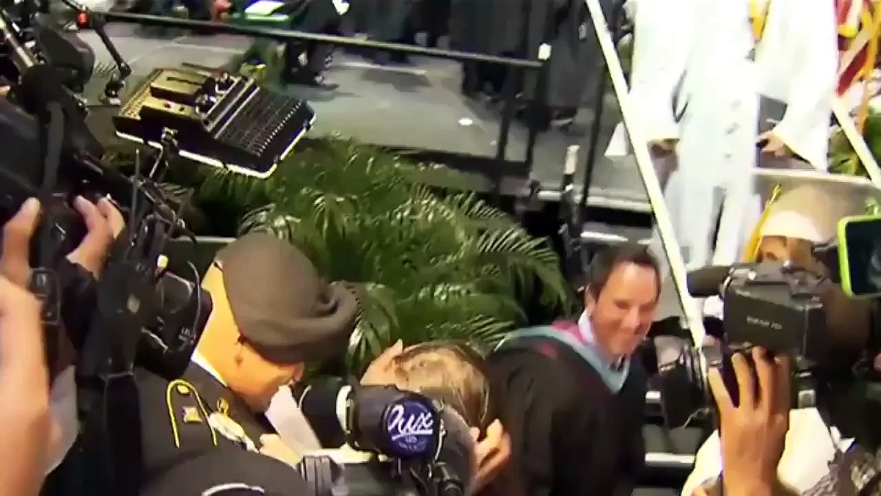 Military Father Surprises Daughter at High School Graduation